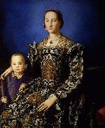 Portrait of Eleanor of Toledo and Her Son Angelo Bronzino